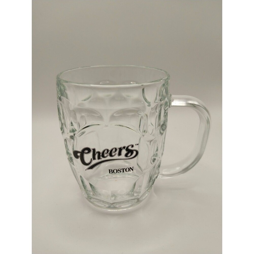 Luminarc Cheers Bar Glass Mug USA Clear CBS Vintage Drinkware Collectible Used